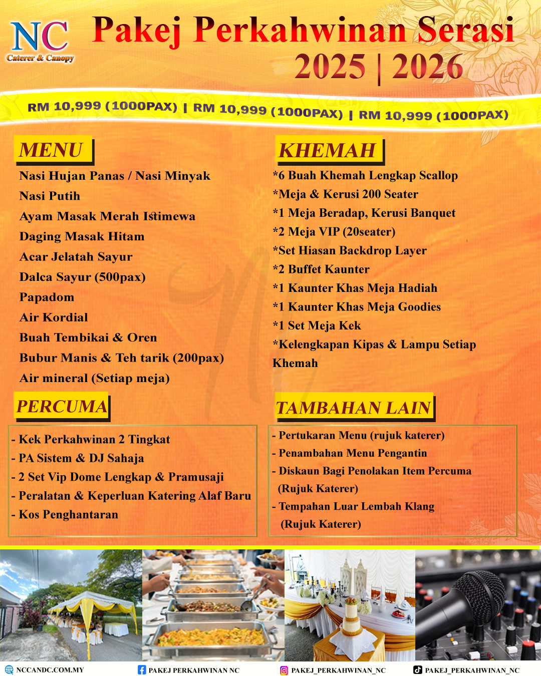 PAKEJ SERASI 20226 - Serasi (1000pax khemah)