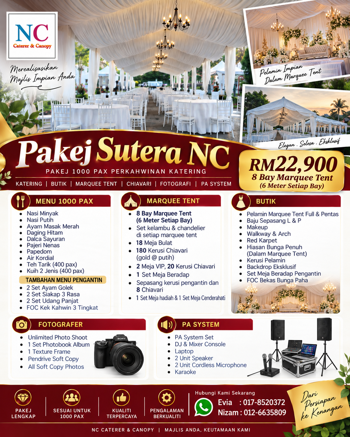 Marquee Tent Wedding Marquee Tent Wedding 1000 Pax - Marquee Tent Wedding